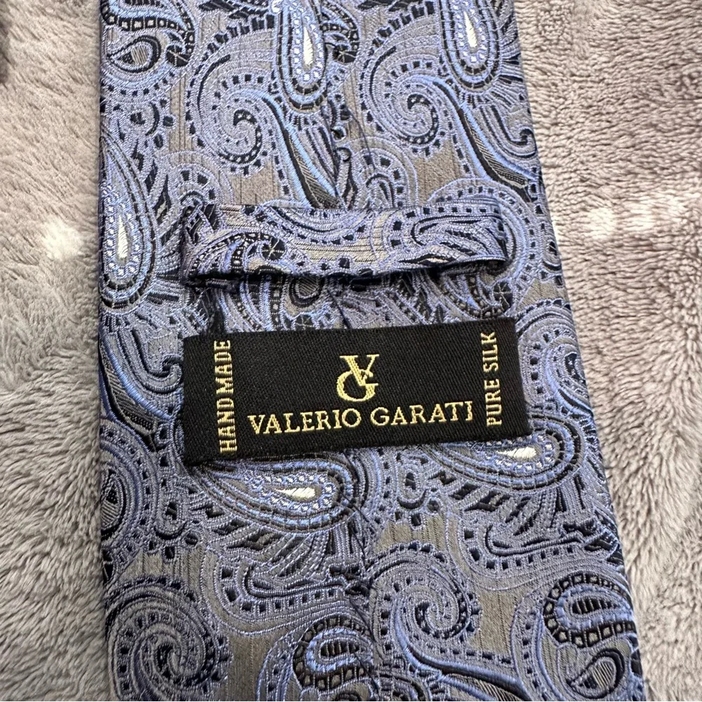 Valerio Garati 100% Silk Paisley Print Tie